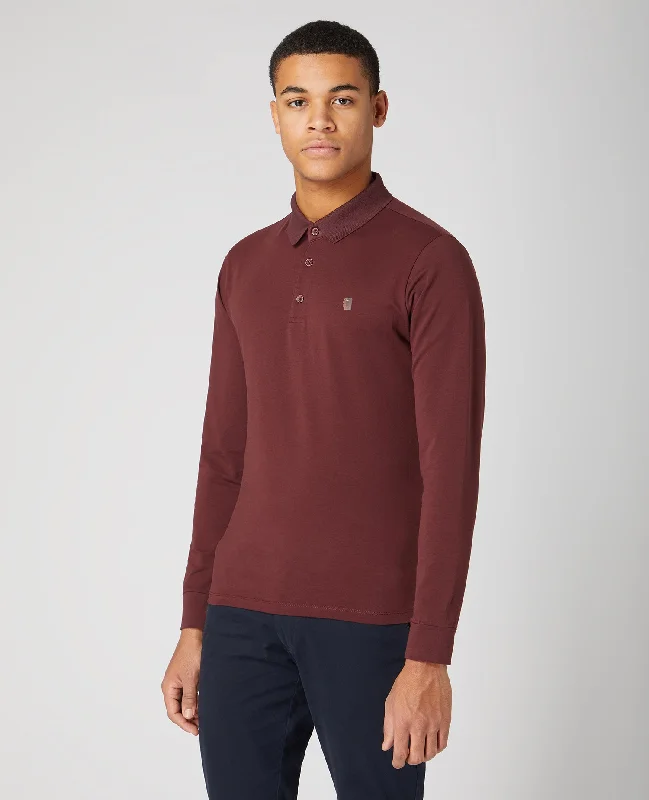 Tapered Fit Cotton-Stretch Polo Shirt