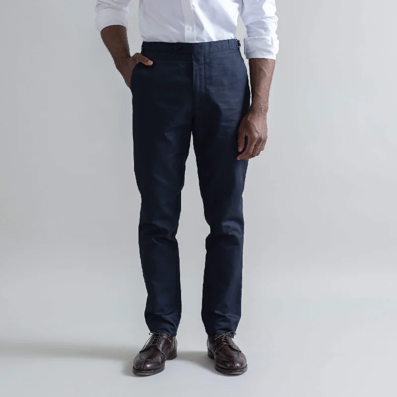 The Navy All Season Richmond Dress Chino with Side Tabs Custom Pant