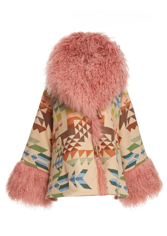 Low Cost Opal Springs Shearling Cloak