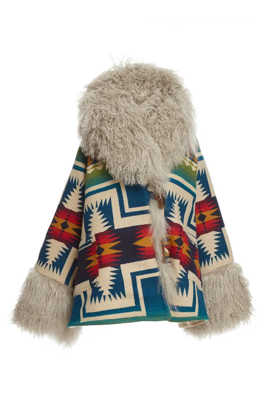 Now Available Century Harding Shearling Cloak
