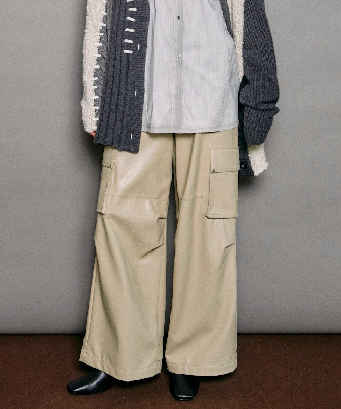 Early Access [SALE] Leather Cargo Pants