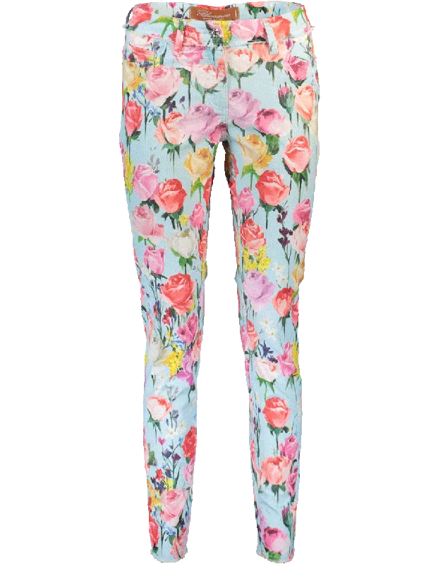 Best Bargains Floral Stretch Denim