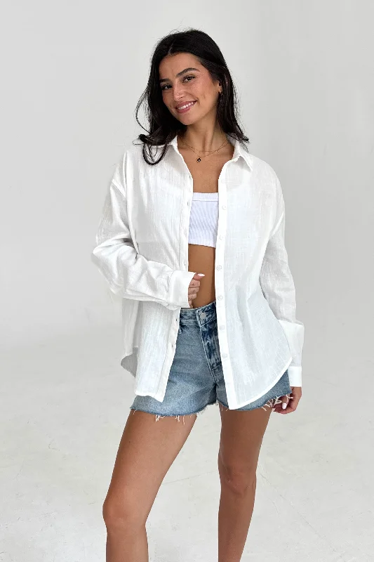 Now or Never Beach Day Button Down
