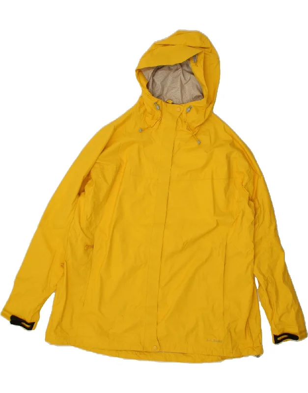 Year-End Clearance L.L.BEAN Womens Windbreaker Jacket UK 18 XL Yellow Nylon