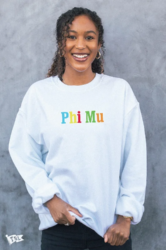 Price Slash Phi Mu Elementary Crewneck