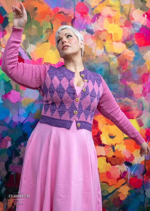 Overstock Clearance Secret Wizard Diamond Cropped Cardigan