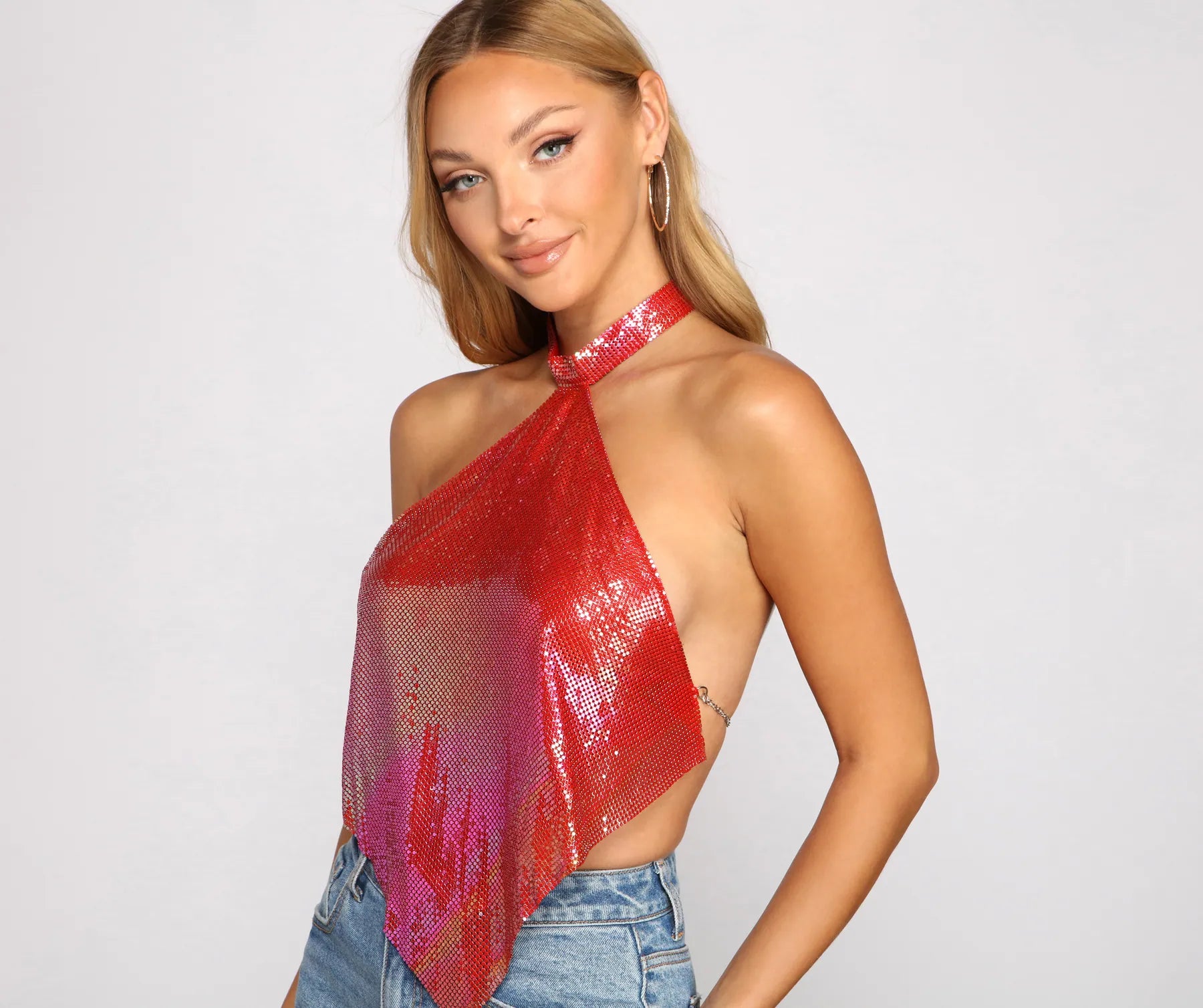 Limited Availability Off The Chain Halter Top