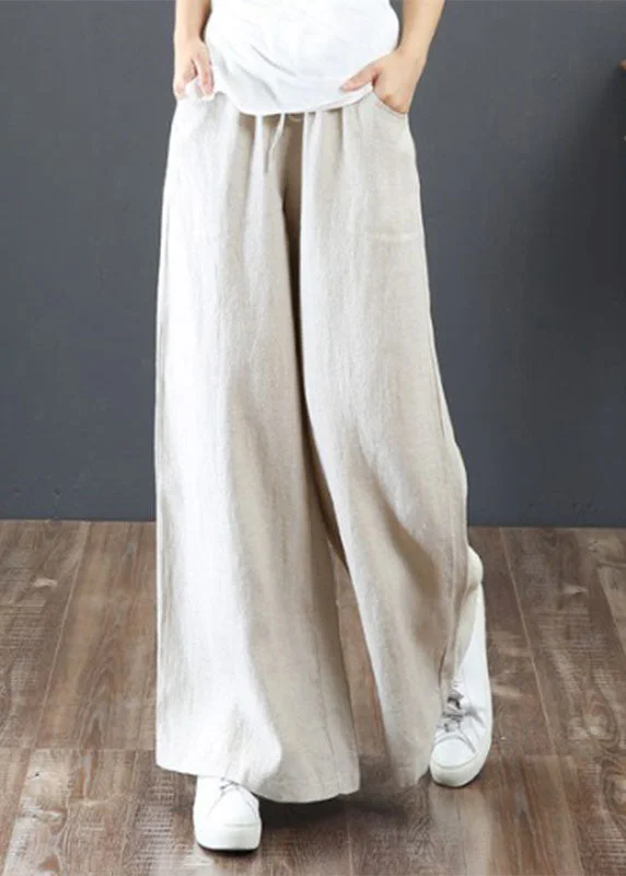 Act Fast Long Linen Pants For Women