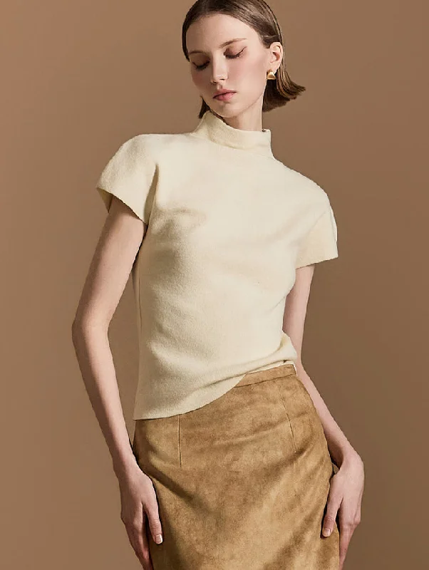 Act Now E3657 Mock Neck Knit
