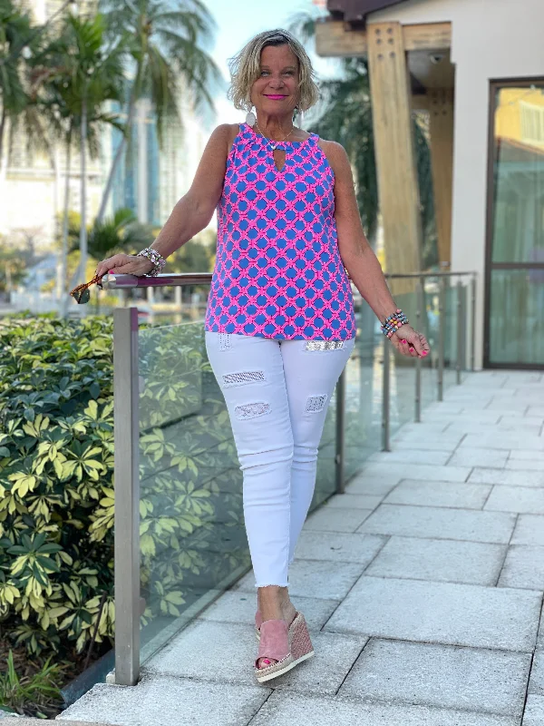 Buy Today PINK SPADE KEYHOLE TOP