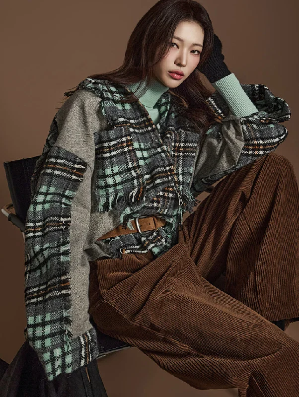 Huge Savings S706 Herringbone Plaid Shirt