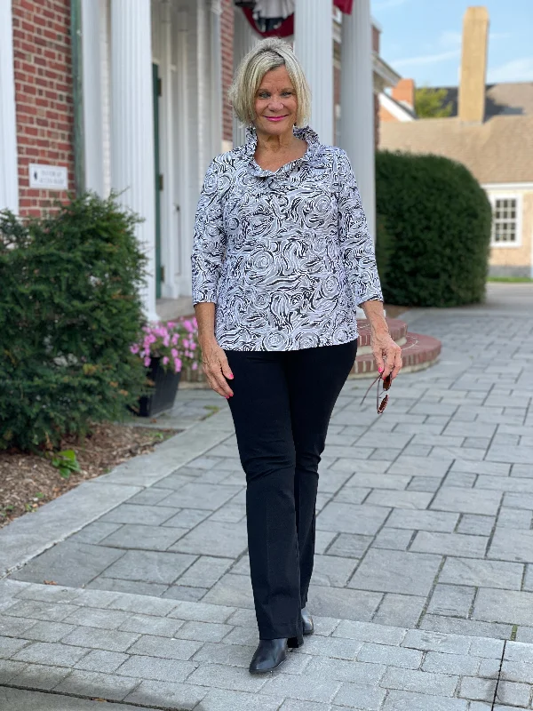 Massive Savings ELEGANT EXPRESSIONS RUFFLE TOP