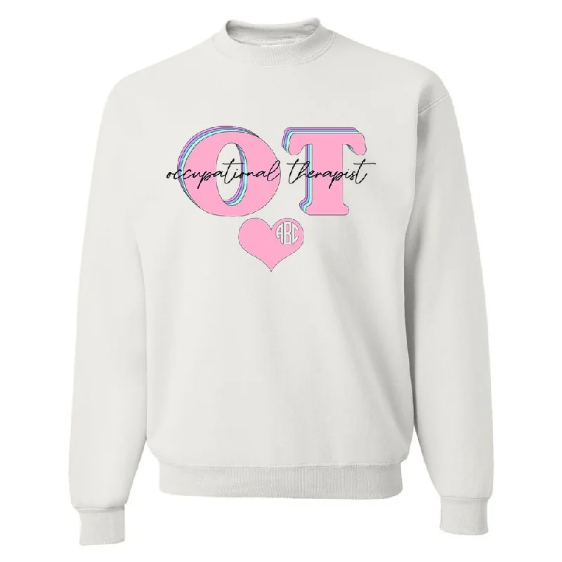 Extra Savings Monogrammed 'Occupational Therapist' Crewneck Sweatshirt