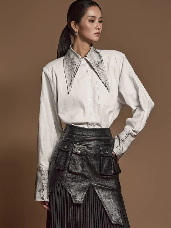 Lowest Price S709 Paint Textured Shirt