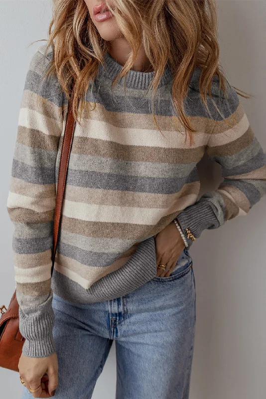 Daily Special Stripe Ribbed Sweater