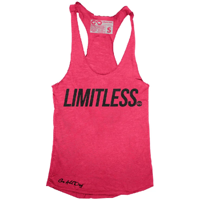 Weekend Savings Fiesta GO ALL DAY "LIMITLESS" TriBlend Racerback Tank (Shocking Pink)