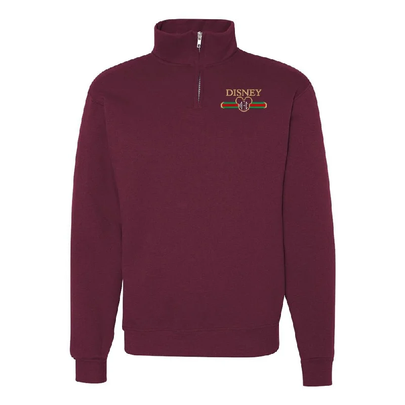 The Best Deal Monogrammed Disney Designer Dupe Quarter Zip Sweatshirt