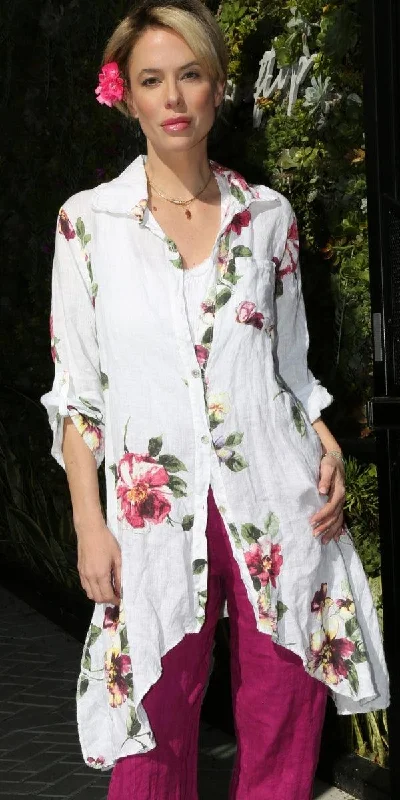 Special Promotion Livia Floral Linen Tunic