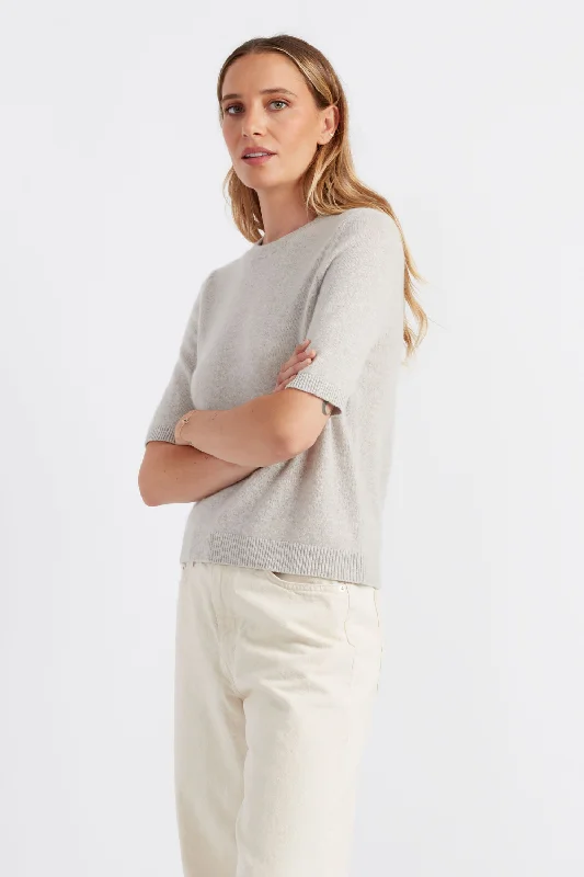Inventory Reduction Taupe Cloud Cashmere T-shirt