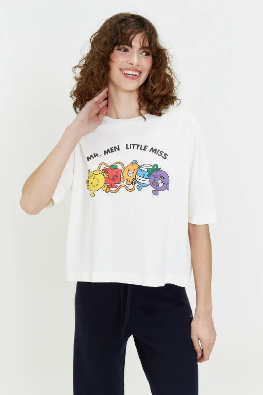 Weekend Savings Spectacular Cream Cotton Mr. Men T-Shirt