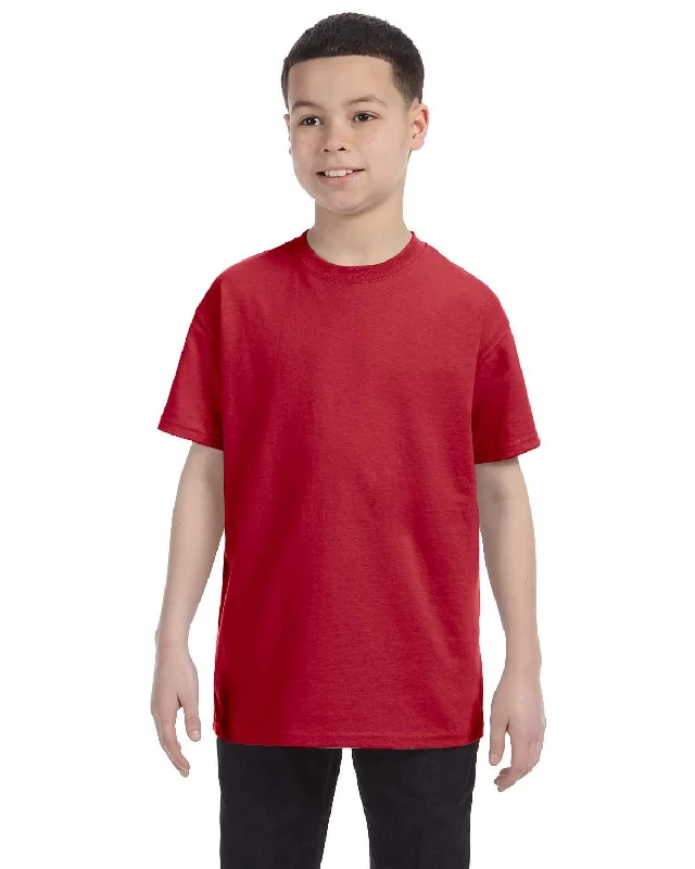 Jerzees Youth Heavyweight 50/50 T-Shirt | True Red