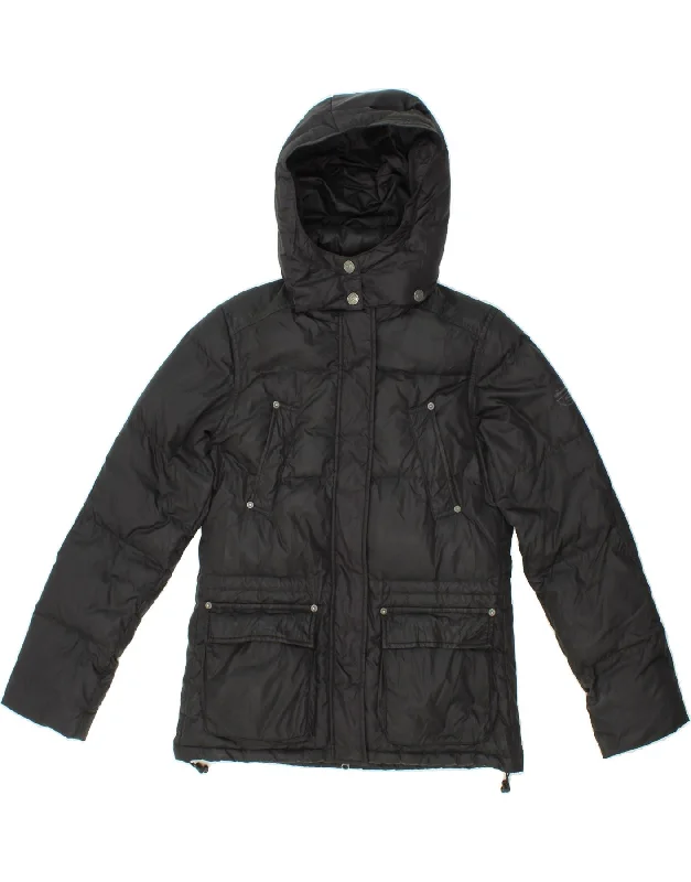 Friends and Family Sale NORTH SAILS Womens Hooded Padded Jacket UK 14 Medium Black Nylon