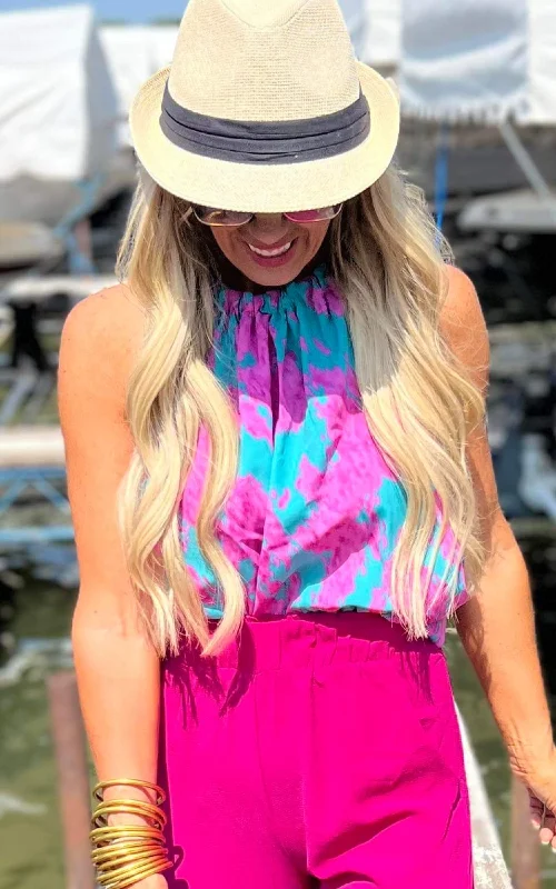 Weekend Specials Just for You Sweet Magnolia Ruched Halter Top - Final Sale