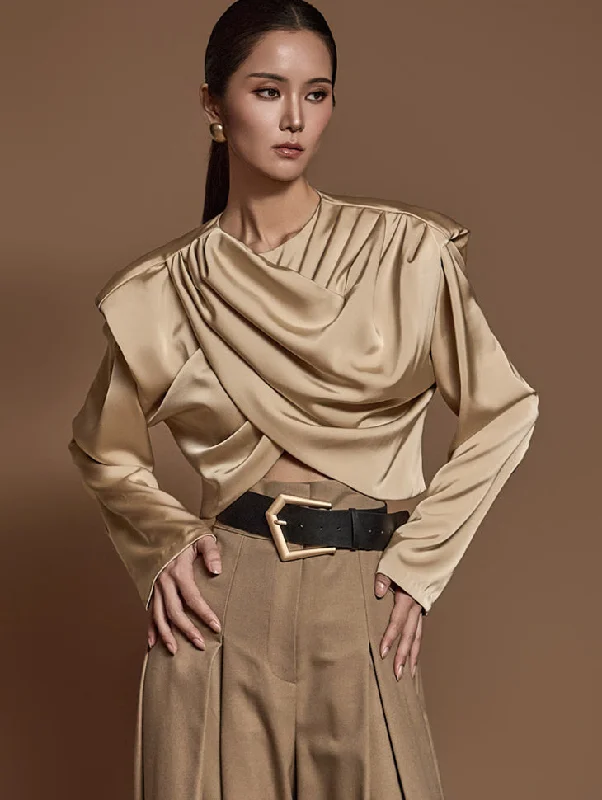 Can't Miss B9180 Drape Blouse