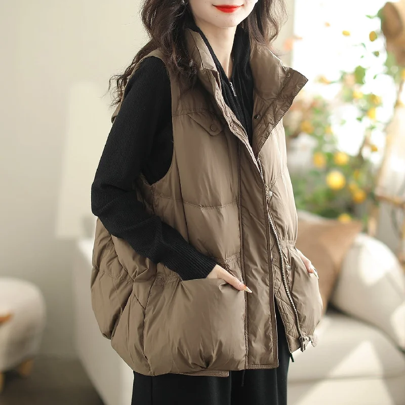 Incredible Offers Women Autumn Winter Duck Down Loose Vest