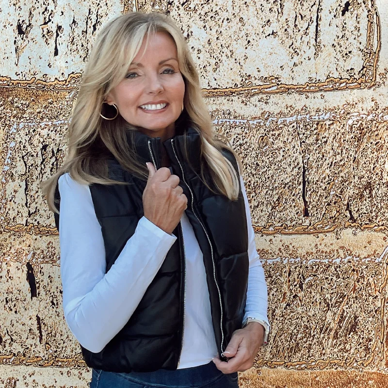 Special Discount Nicole Puffer Vest | Black