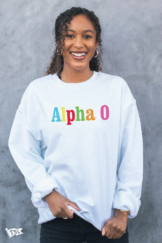 Time-Sensitive Alpha Omicron Pi Elementary Crewneck