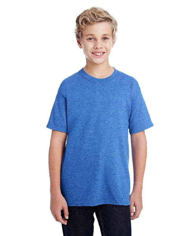 Gildan Youth DryBlend 50/50 T-Shirt | Hthr Sport Royal