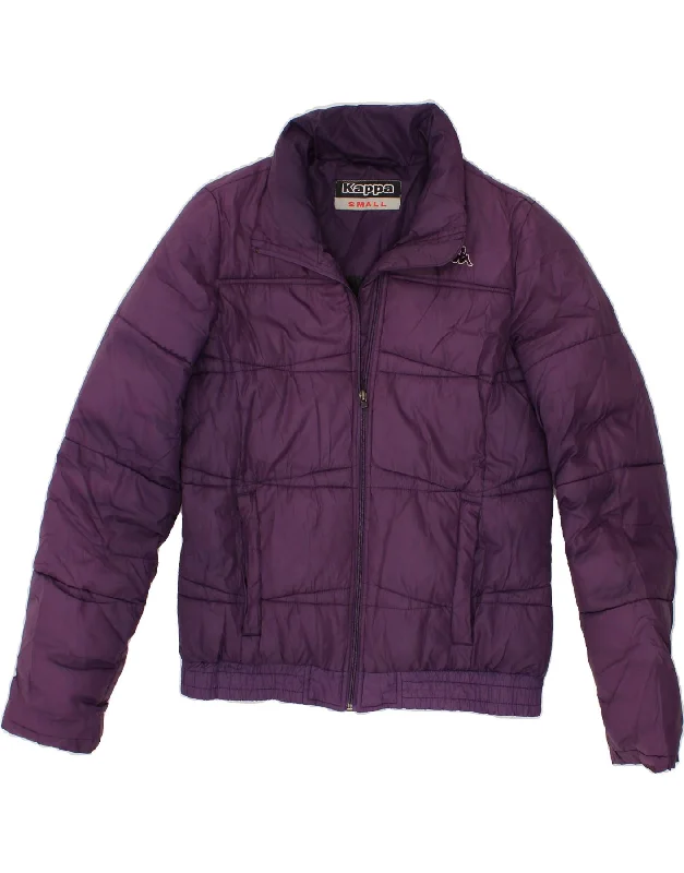 The Best Prices KAPPA Womens Padded Jacket UK 10 Small Purple Polyester