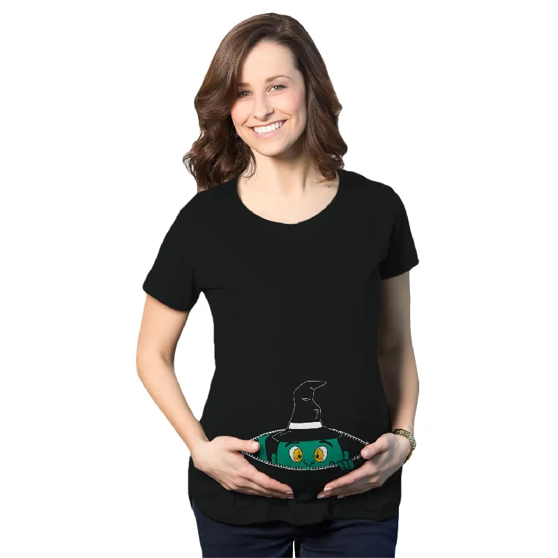 Great Deals Peeking Witch Maternity T Shirt