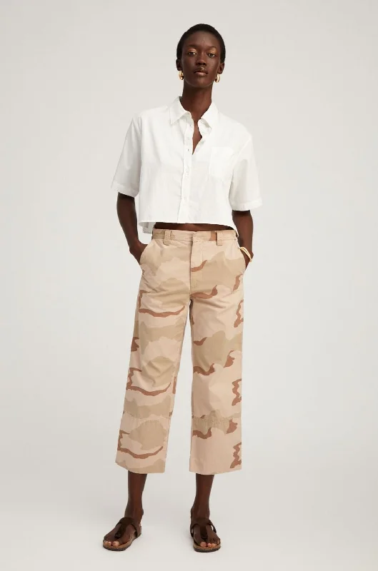 Lowest Price Dusty Pink Camouflage Slash Pocket Trousers