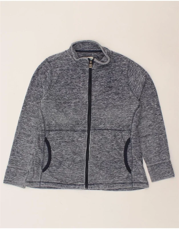 Take Advantage WEIRD FISH Womens Fleece Jacket UK 16 Large Navy Blue Polyester