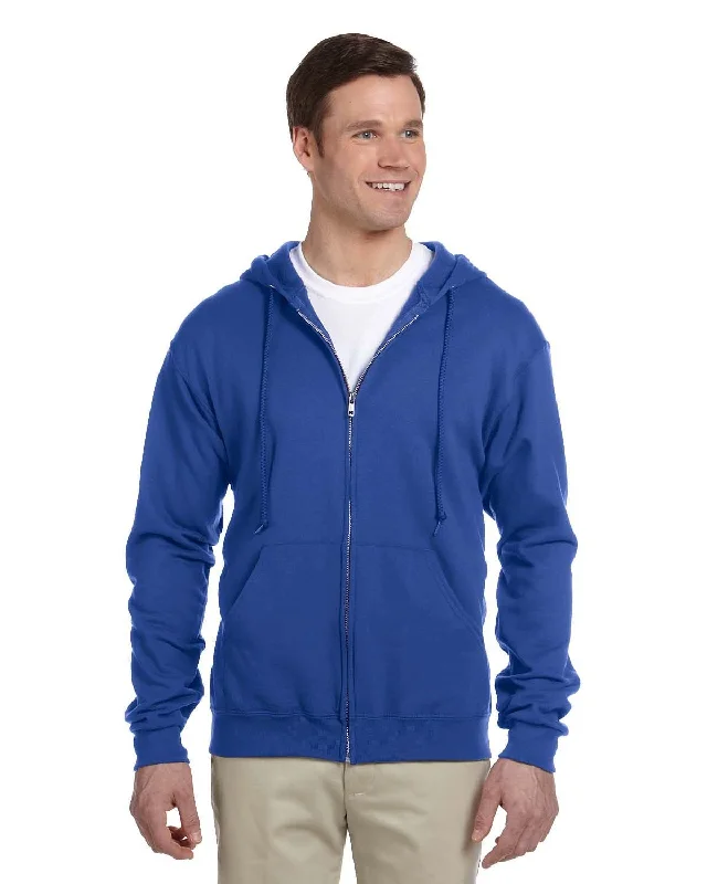 Jerzees Lightweight Full-Zip Hooded Sweatshirt | Royal