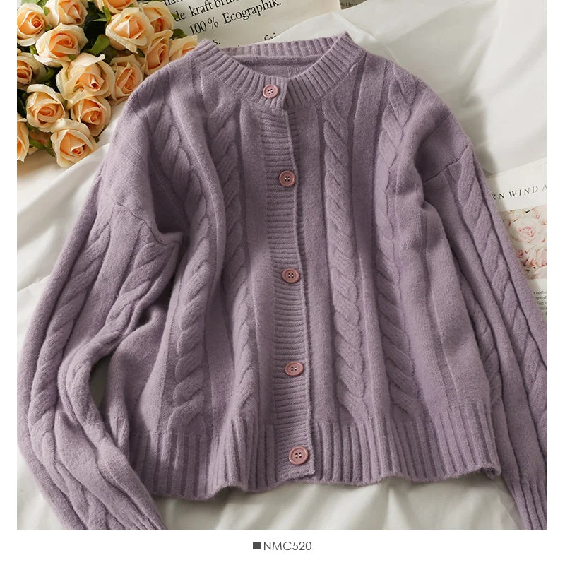Sale Alert Sweater women's solid color linen knit  1868