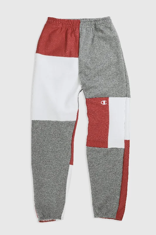 Steals and Deals Unisex Rework Champion Patchwork Sweatpants - XS