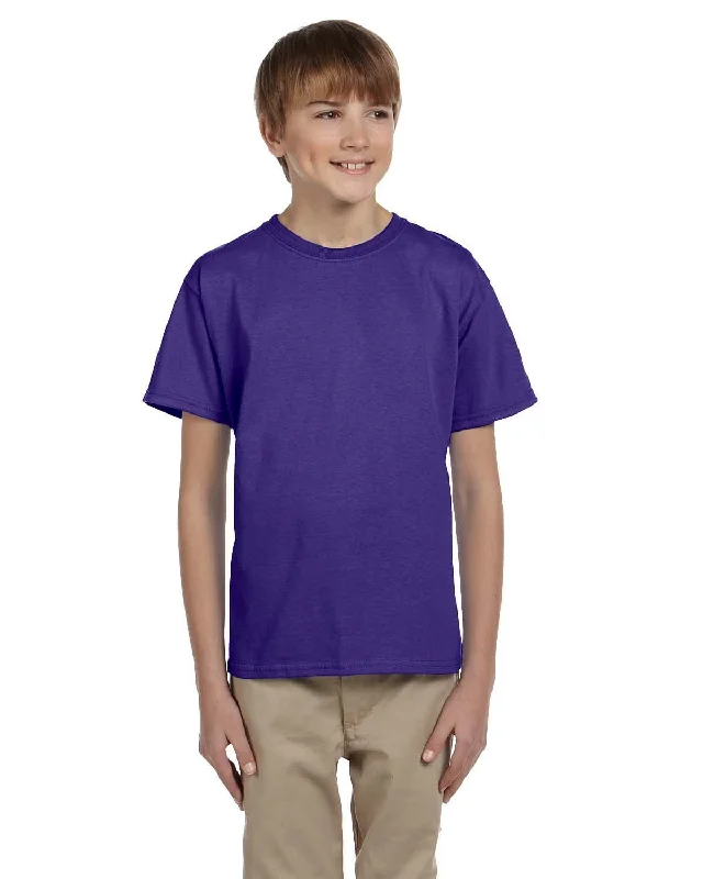 Fruit of the Loom Youth T-Shirt | Purple