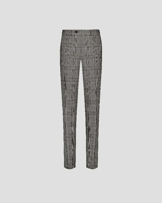 SG Dress Trouser - Grey + Green Plaid