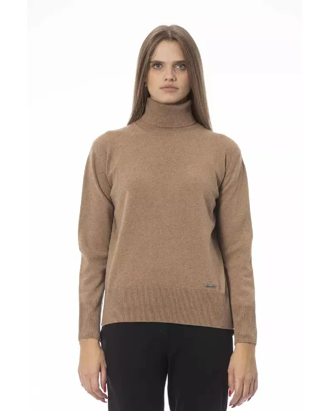 Weekend Offers That Shine Baldinini Trend Women's Beige Wool Sweater - 42 IT