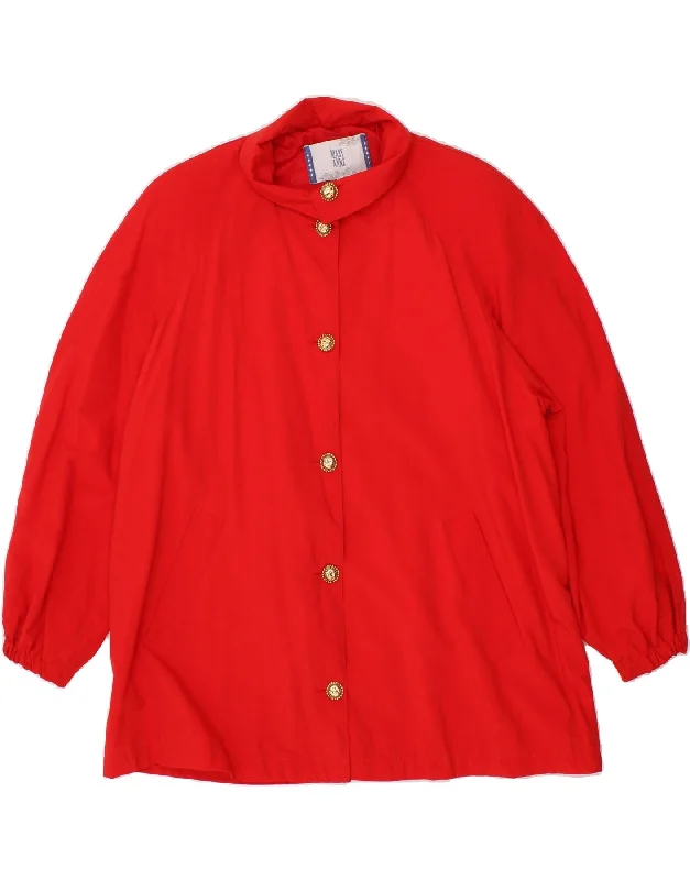 Weekend Offers You Can't Ignore VINTAGE Womens Oversized Overcoat UK 14 Medium Red