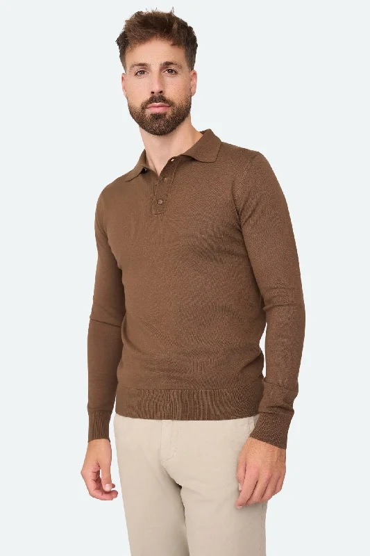 Long sleeve polo Ralf Amphora