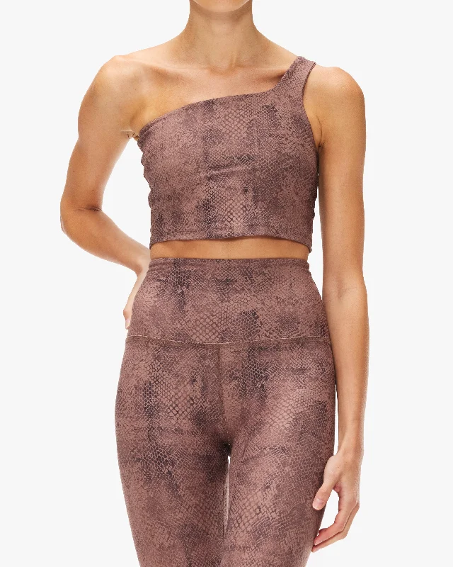 Weekend Discounts You Deserve Beyond Yoga Softmark One And Only Shoulder High Cropped Tank