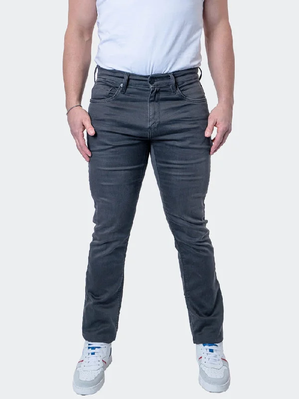 Maceoo Stretch Pant | Jeans Charcoal Grey