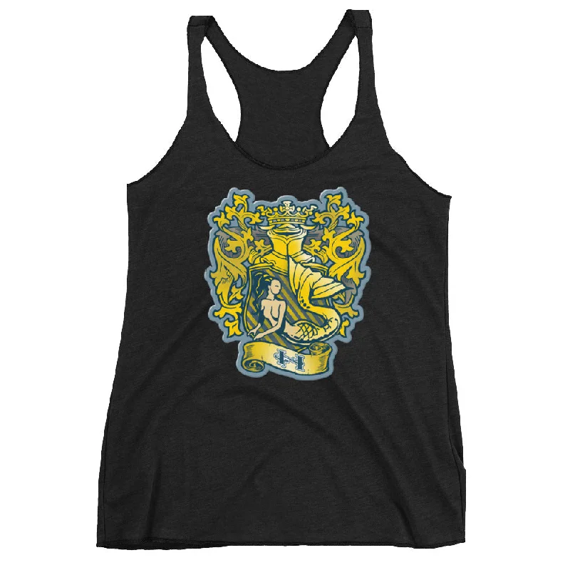 Grand Opening Sale Gold Finfolk Crest Racerback Tank
