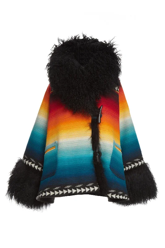 Mega Sale Saltillo Sunset Shearling Cloak