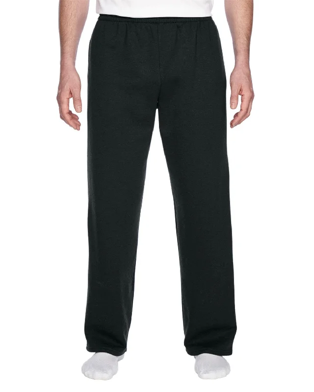 Fruit of the Loom Sofspun Open-Bottom Sweatpants | Black