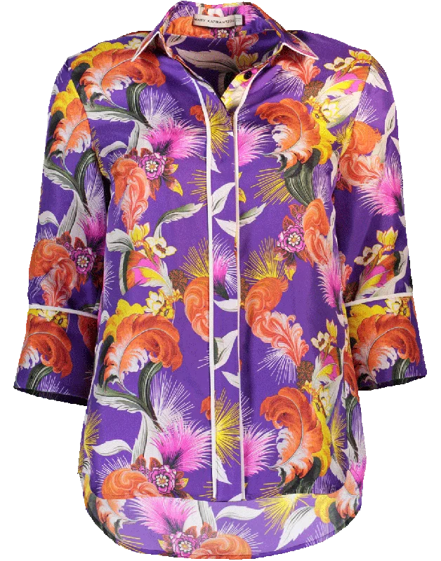 Don't Miss Out Rita Silk Twill Top